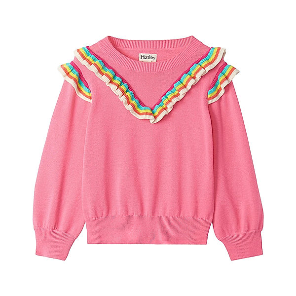 Hatley Sweatshirt RAINBOW RUFFLE in pink