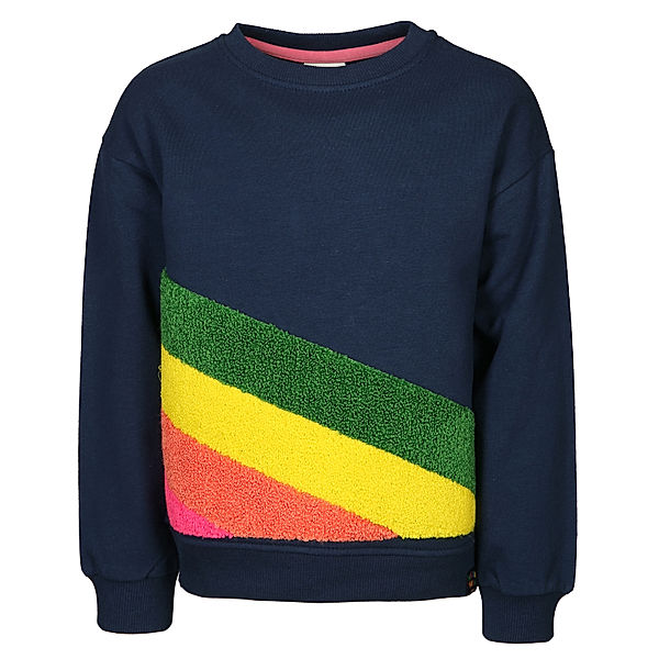 Boboli Sweatshirt RAINBOW STRIPES in marine