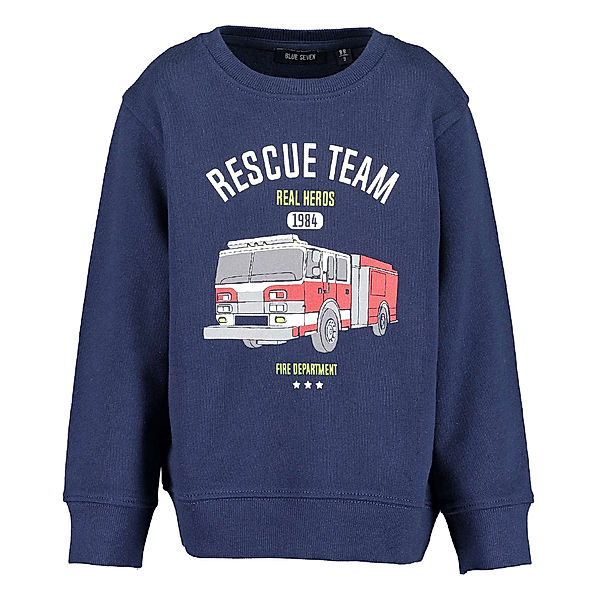 BLUE SEVEN Sweatshirt RESCUE in dunkelblau