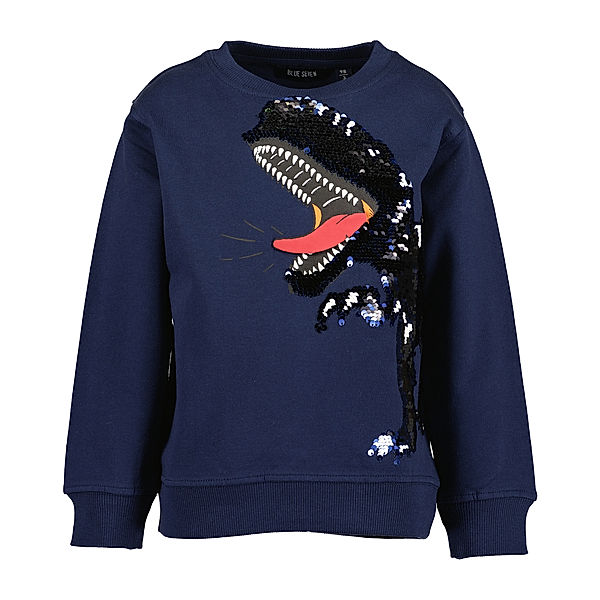 BLUE SEVEN Sweatshirt ROARING DINO in ultramarin