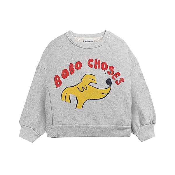 Bobo Choses Sweatshirt SNIFFY DOG in light grey