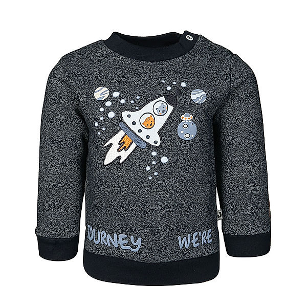 Jacky Sweatshirt SPACE JOURNEY in dunkelblau melange