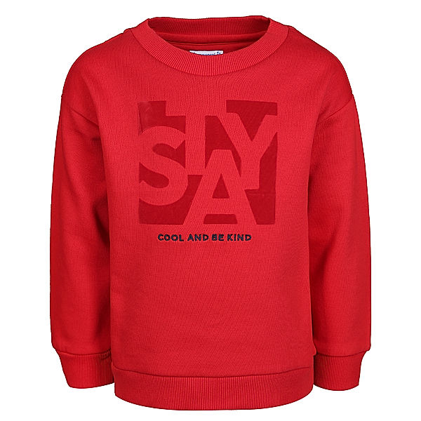 Mayoral Sweatshirt STAY COOL AND BE KIND in rot