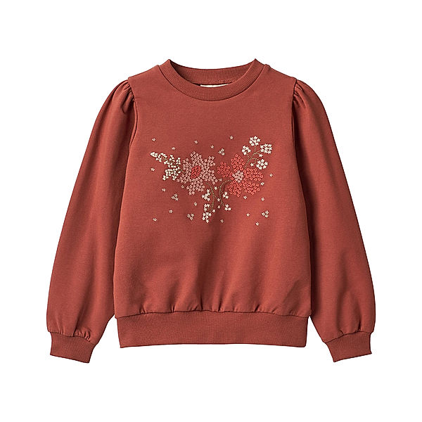 Wheat Sweatshirt VEGA EMBROIDERY in red