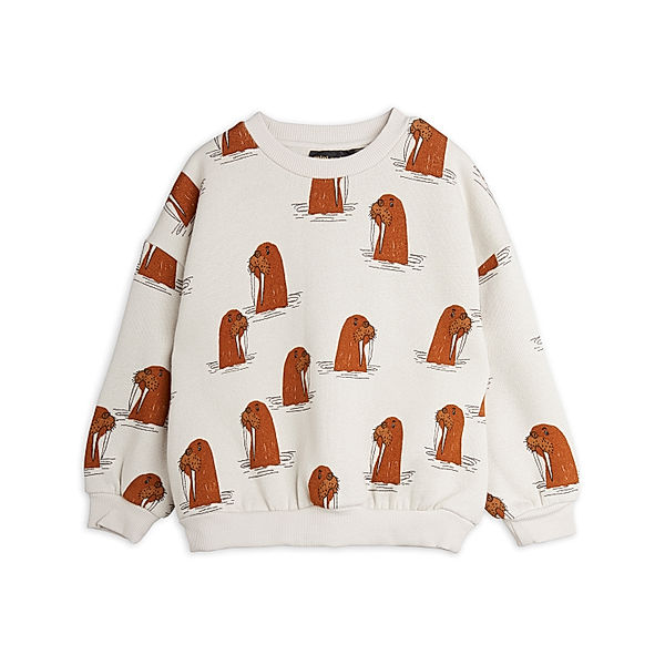 mini rodini Sweatshirt WALRUS in grau