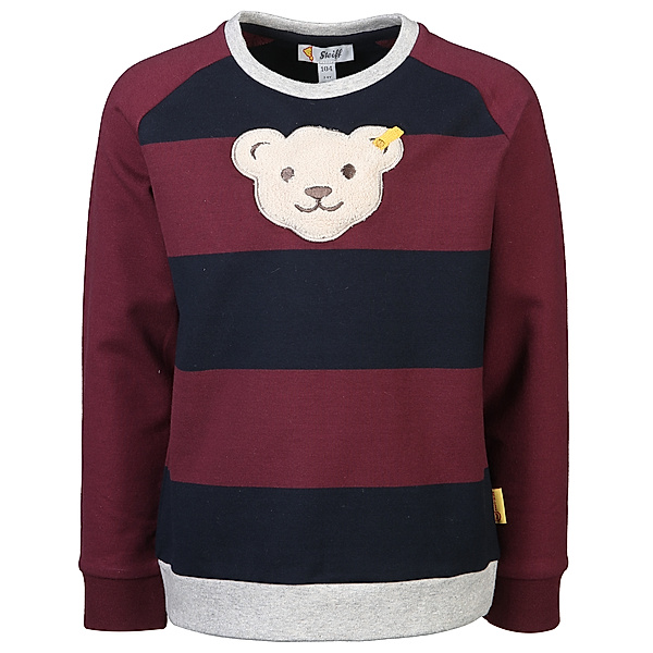 Steiff Sweatshirt YEAR OF THE TEDDY BEAR in burgundy