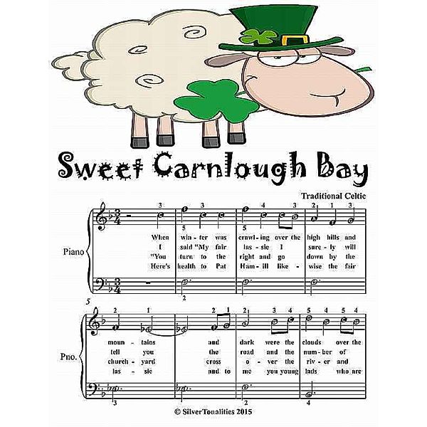 Sweet Carnlough Bay -  Easiest Piano Sheet Music, Silver Tonalities