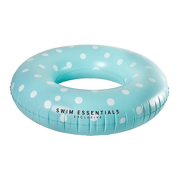 Swimmring Blau mit weißen Punkten 90cm