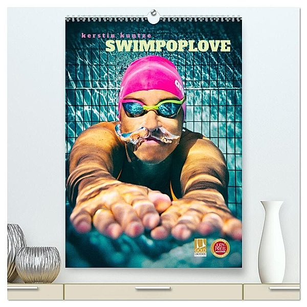 SWIMPOPLOVE (hochwertiger Premium Wandkalender 2024 DIN A2 hoch), Kunstdruck in Hochglanz, Kerstin Kuntze