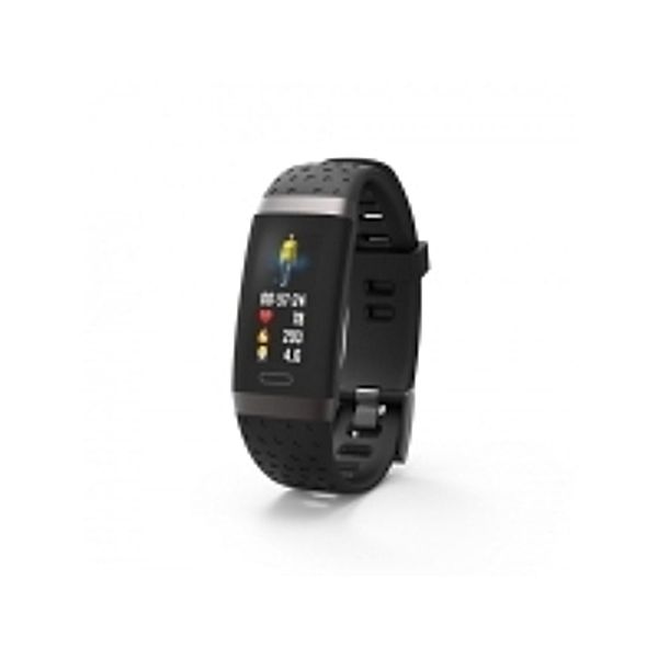 SWISSTONE SW 380 HR schwarz Fitnessarmband IP67 Farbdisplay Messung von Herzfrequenz Schritte Distanz Kalorien Schlaf Benachricht.