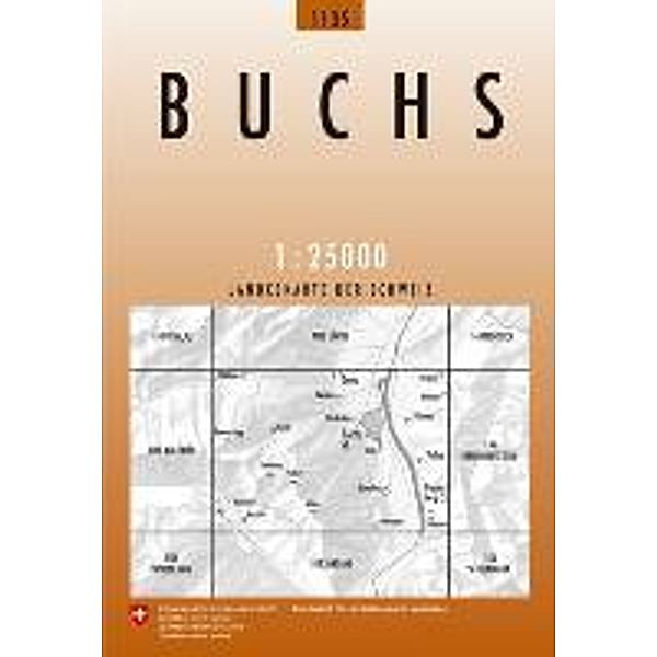 Swisstopo 1 : 25 000 Buchs