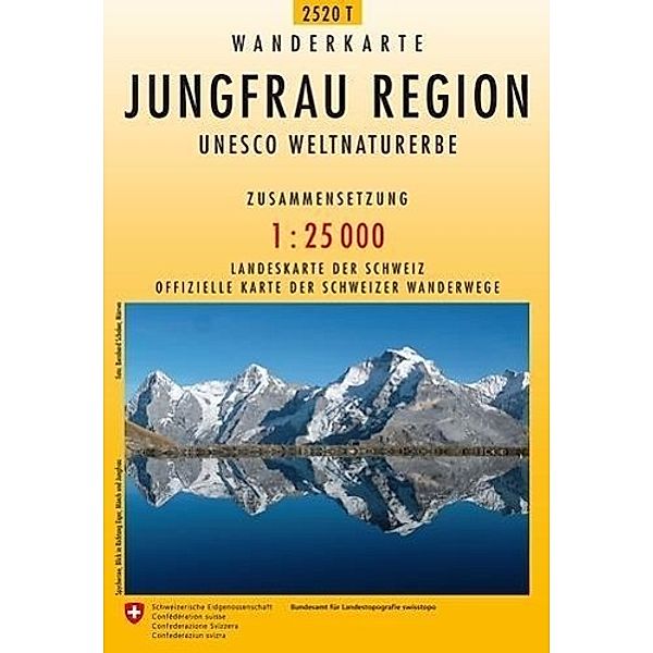 Swisstopo 1 : 25 000 Jungfrau Region