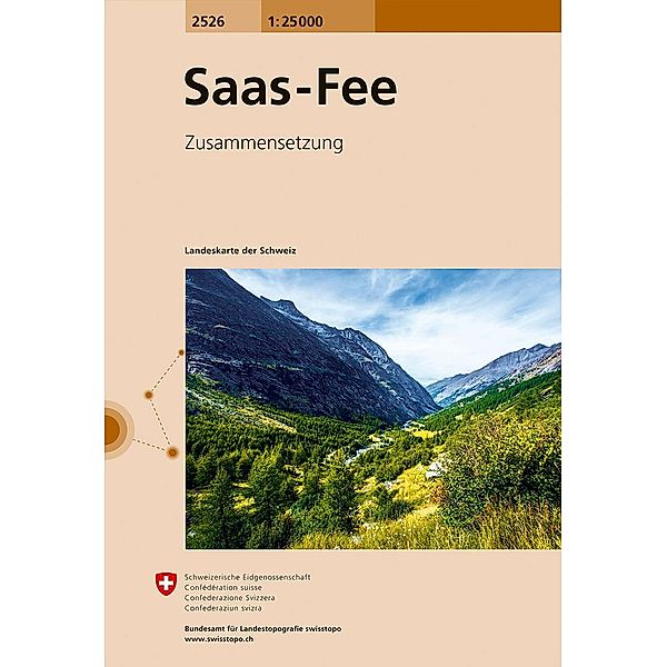 Swisstopo 1 : 25 000 Saas Fee