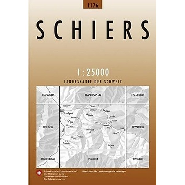 Swisstopo 1 : 25 000 Schiers