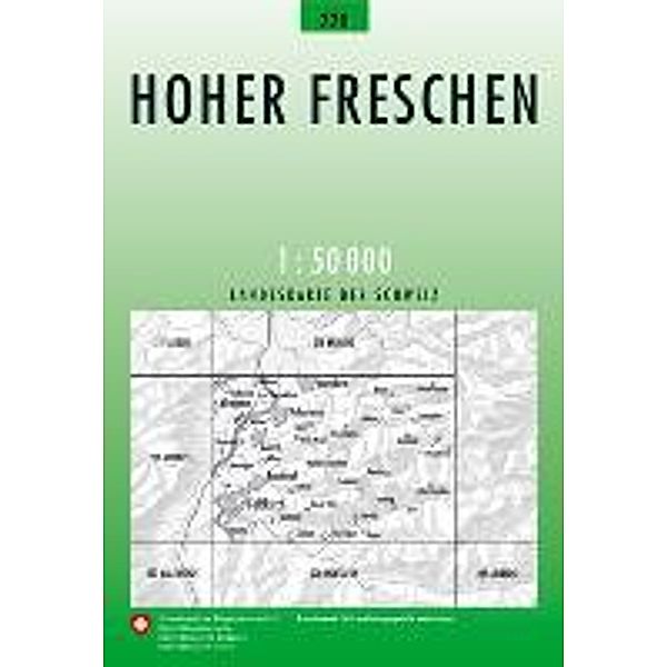 Swisstopo 1 : 50 000 Hoher Freschen