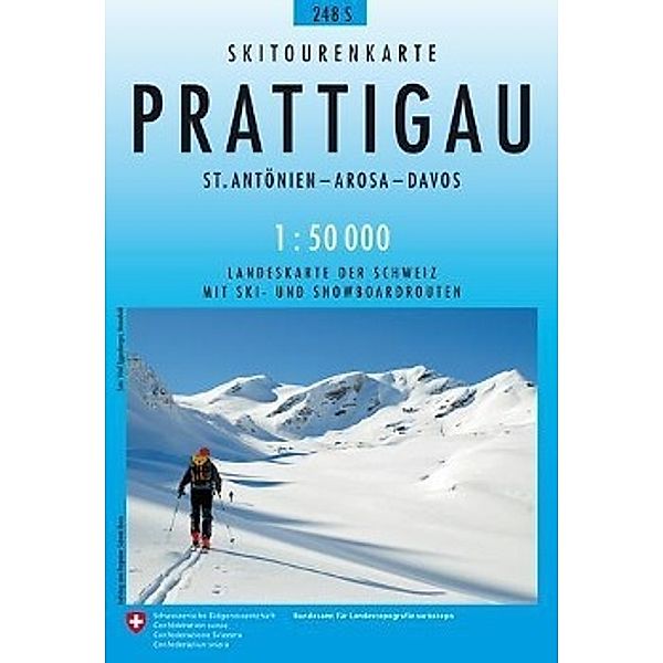 Swisstopo 1 : 50 000 Prättigau Ski