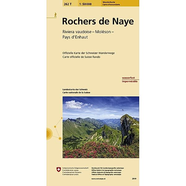 Swisstopo 1 : 50 000 Rochers de Naye