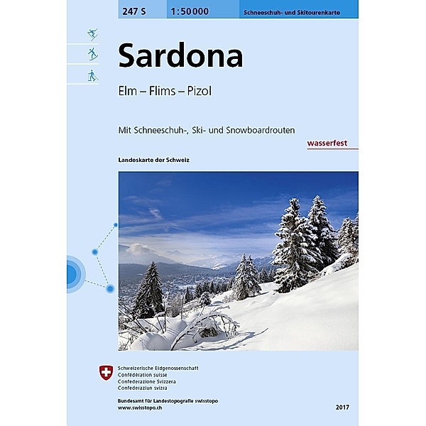 Swisstopo 1 : 50 000 Sardona Ski