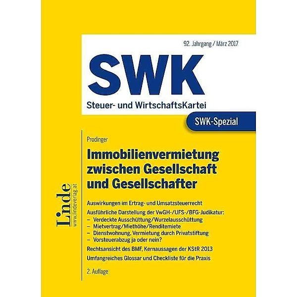 SWK-Spezial / SWK-Spezial Immobilienvermietung zwischen Gesellschaft und Gesellschafter  (f. Österreich), Christian Prodinger