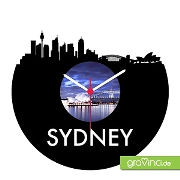 Sydney-Internationale Skylines, Vinyl Schallplattenuhr