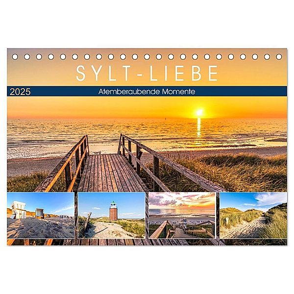 SYLT-LIEBE Atemberaubende Momente (Tischkalender 2025 DIN A5 quer), CALVENDO Monatskalender, Calvendo, Andrea Dreegmeyer