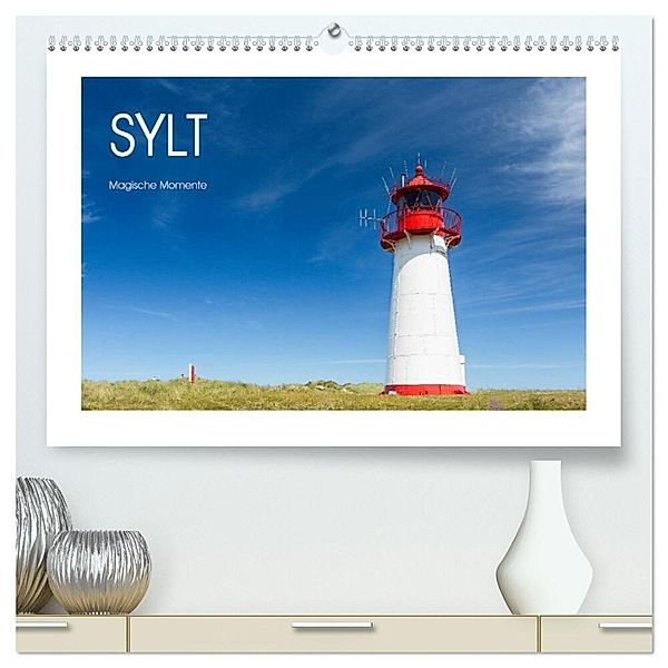 Sylt - Magische Momente (hochwertiger Premium Wandkalender 2024 DIN A2 quer), Kunstdruck in Hochglanz, Naturfotografie Stephan Rech