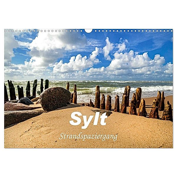 Sylt - Strandspaziergang (Wandkalender 2024 DIN A3 quer), CALVENDO Monatskalender, A. Dreegmeyer