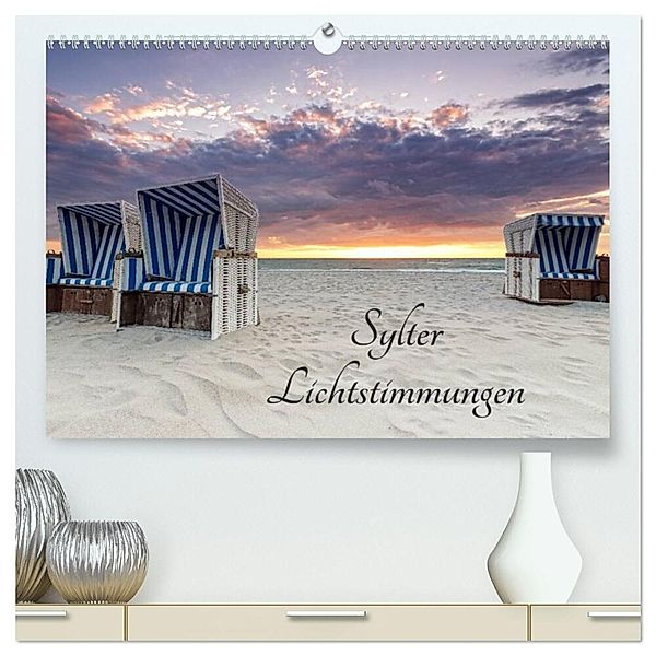 Sylter Lichtstimmungen (hochwertiger Premium Wandkalender 2024 DIN A2 quer), Kunstdruck in Hochglanz, Nordbilder