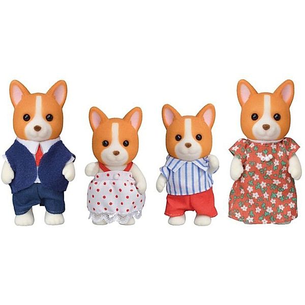 Sylvanian Families Corgi Hund Familie