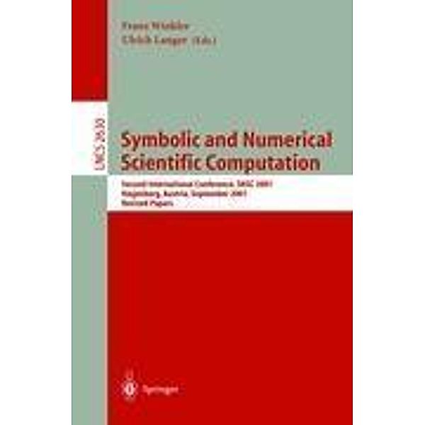Symbolic and Numerical Scientific Computation