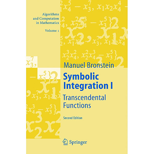 Symbolic Integration.Pt.1, Manuel Bronstein