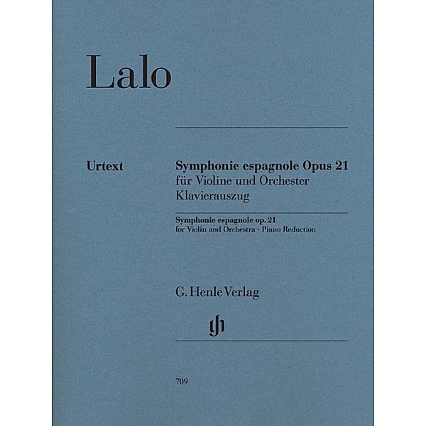 Symphonie espagnole für Violine und Orchester d-Moll op.21, Klavierauszug, Edouard Lalo - Symphonie espagnole d-moll op. 21 für Violine und Orchester