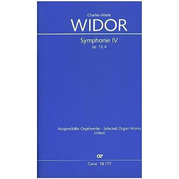 Symphonie pour Orgue No. IV, Partitur, Charles-Marie Widor