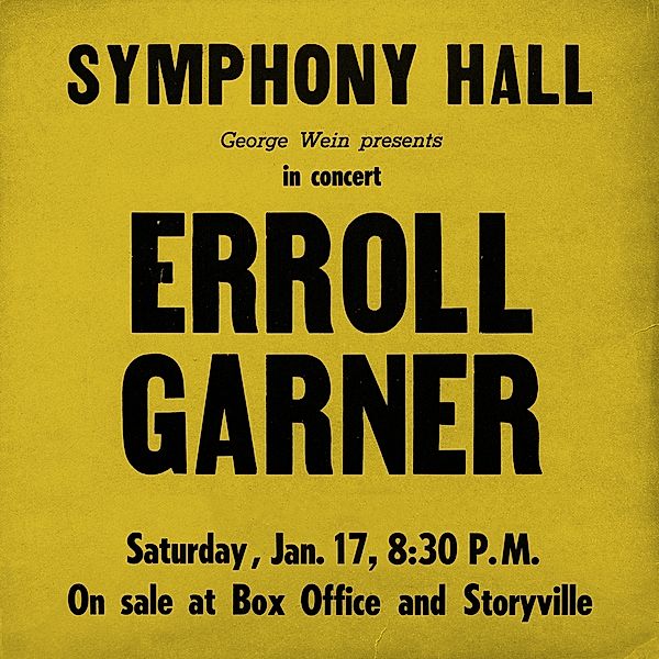 Symphony Hall Concert, Erroll Garner