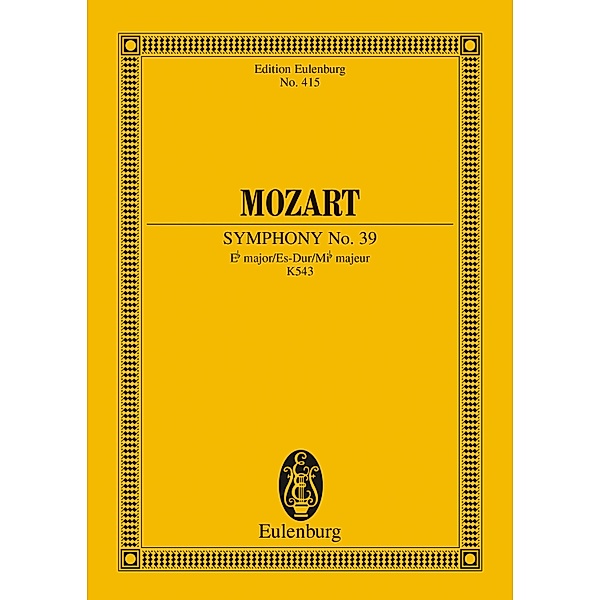 Symphony No. 39 Eb major, Wolfgang Amadeus Mozart