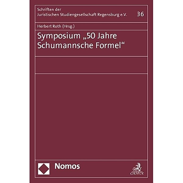 Symposium 50 Jahre Schumannsche Formel