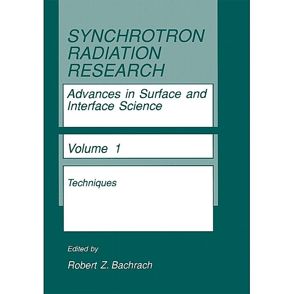 Synchrotron Radiation Research / Synchrotron Radiation Research Bd.1