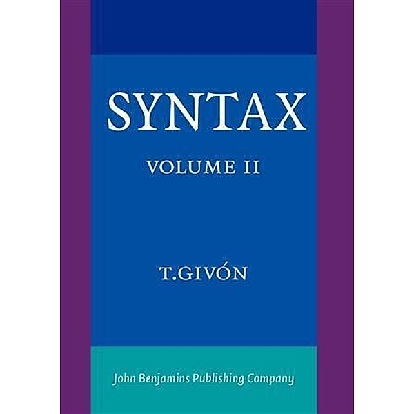 Syntax, T. Givon