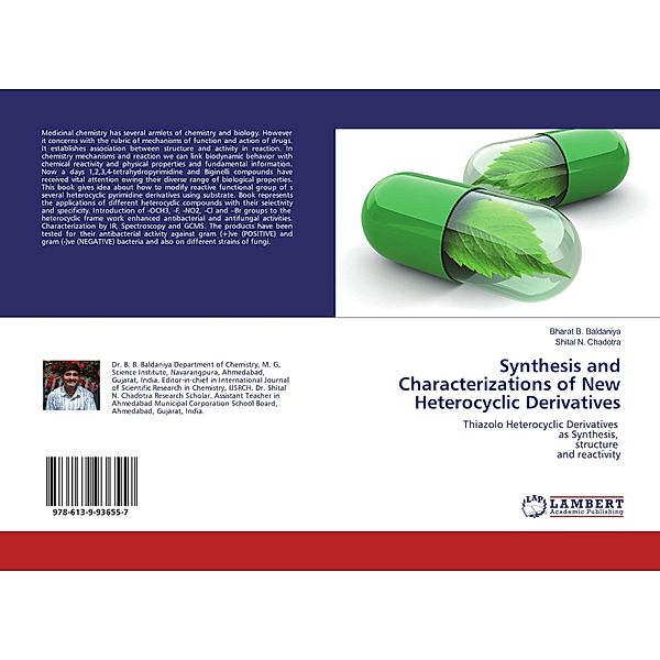 Synthesis and Characterizations of New Heterocyclic Derivatives, Bharat B. Baldaniya, Shital N. Chadotra