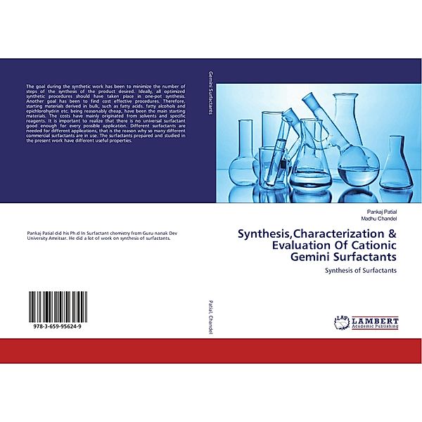 Synthesis,Characterization & Evaluation Of Cationic Gemini Surfactants, Pankaj Patial, Madhu Chandel