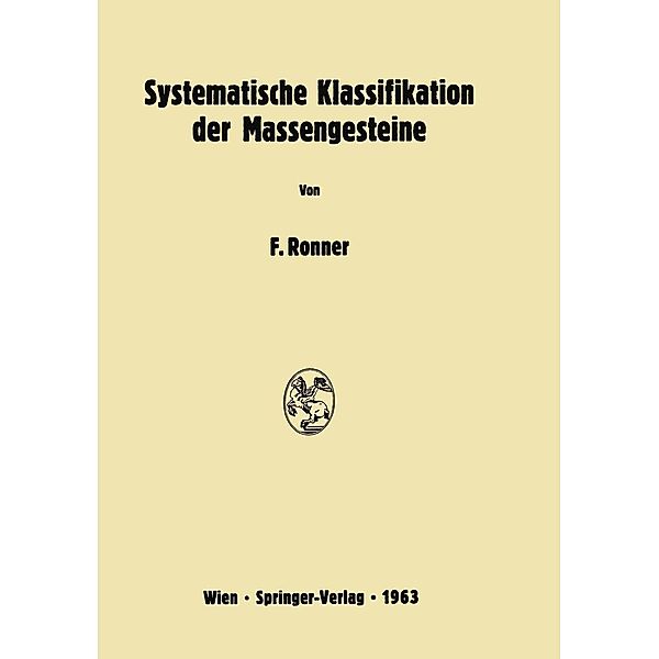 Systematische Klassifikation der Massengesteine, Felix Ronner