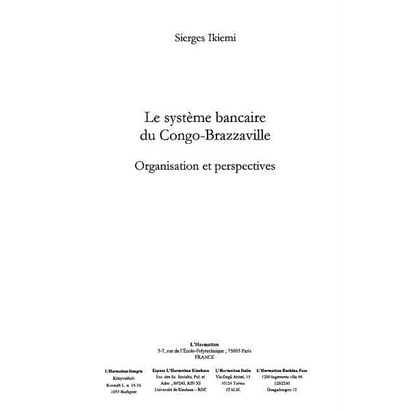 Systeme bancaire du congo-brazzaville  l / Hors-collection, Ahr Sylviane