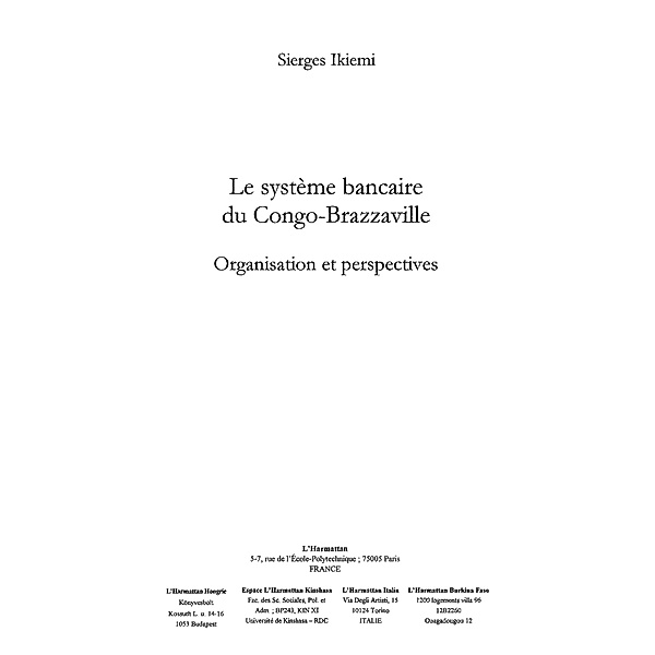 Systeme bancaire du congo-brazzaville  l / Hors-collection, Ahr Sylviane