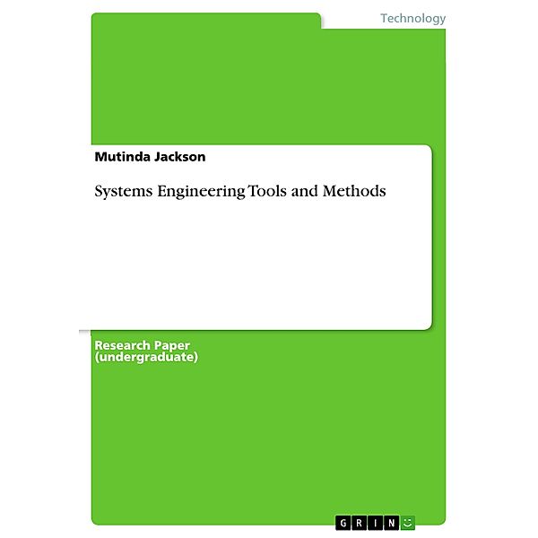 Systems Engineering Tools and Methods, Mutinda Jackson