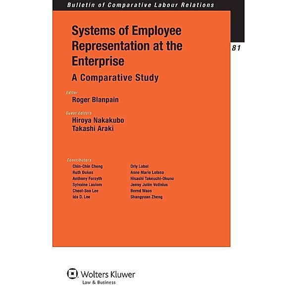 Systems of Employee Representation at the Enterprise / BULLETIN OF COMPARATIVE LABOUR RELATIONS, Roger Blanpain
