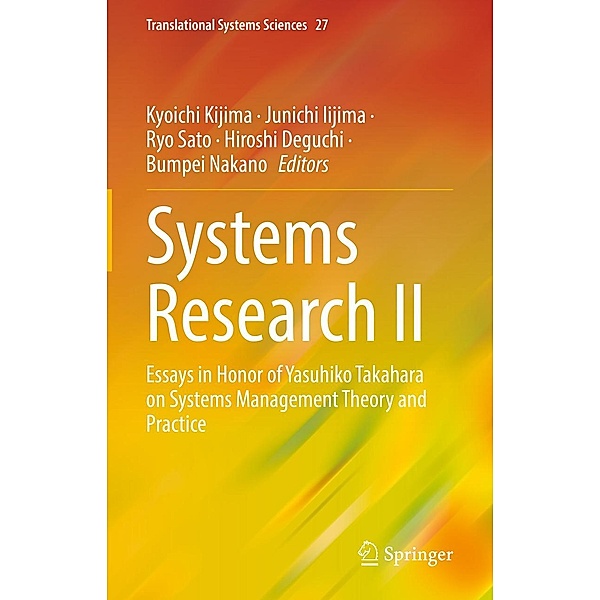 Systems Research II / Translational Systems Sciences Bd.27