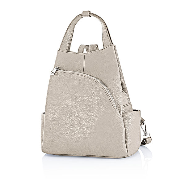 T&F Schulter- & Rucksacktasche Sophia (Farbe: creme)