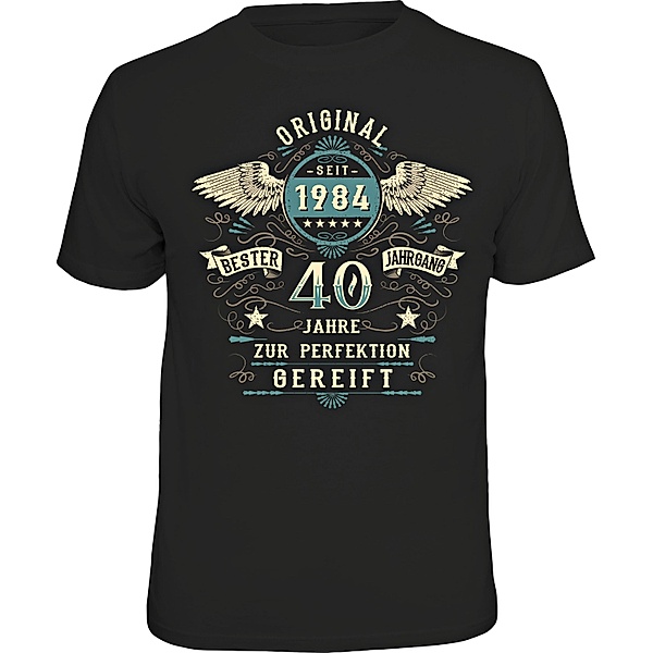 T-Shirt 40. Geburtstag (Größe: L)
