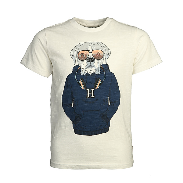 Hust & Claire T-Shirt ALWIN DOG in ivory