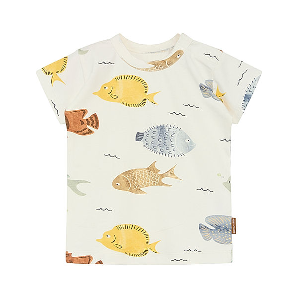 Hust & Claire T-Shirt ANKER FISHES in ivory